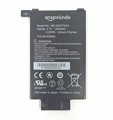 OEM Battery Part MC-354775-03 | Amazon Kindle Paperwhite 1 5th Gen Model EY21 | • $9.99