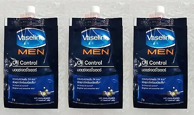 3 X Vaseline For Men Face ANTISPOT WHITEN Oil Control MOISTURISER Sachets 7g • £10.44