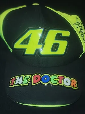 VR46 VALENTINO ROSSI Size Small SNAPBACK RACING HAT THE DOCTOR NEON W Signature  • $39.99