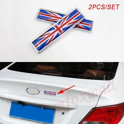 £7.68 • Buy Chrome Metal Car Fender 3D Decal Sticker UK Britain Flag Logo Badge Emblem Trim