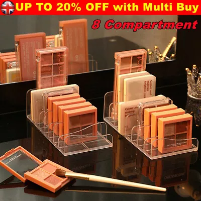 Makeup Palette Organizer Eyeshadow Clear Acrylic Makeup Cosmetic Stand Holder UK • £5.69