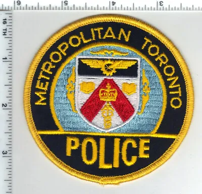 Metropolitan Toronto Police  (Canada)  Yellow Border  Shoulder Patch • $24.95