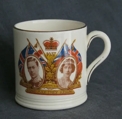 £7.99 • Buy Antique George VI & Queen Elizabeth Coronation Mug 1937 Bovey Pottery Devon