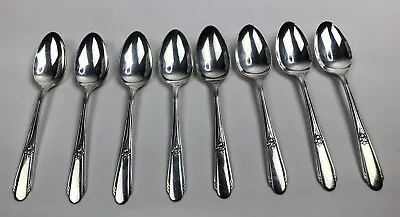 Vtg Wm Rogers A1 Plus IS 8 Spoons 7.5  EUC • $24.75