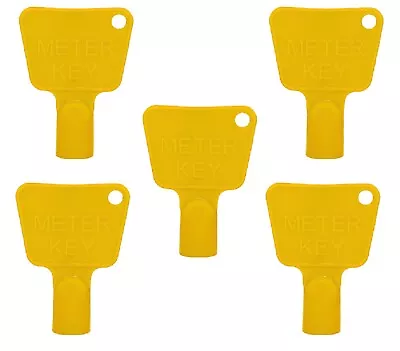 £3.15 • Buy 5XTriangular METER BOX KEY Triangle Gas Electric Water Cupboard Replacement YELO