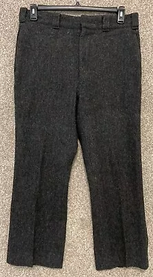 Vintage Woolrich Mens Gray Heavy Wool Field Hunting Pants Size 34X27 USA • $49.99