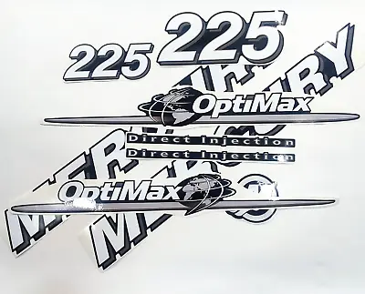 For MERCURY 225 Two Stroke OptiMax Vinyl Decal Set From BOAT-MOTO / Sticker Kit • $46