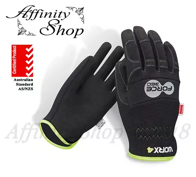 1x Force360 Fast Fit Work Gloves WORX4 Slip On Mechanics Safety Glove AS/NZS • $21.50