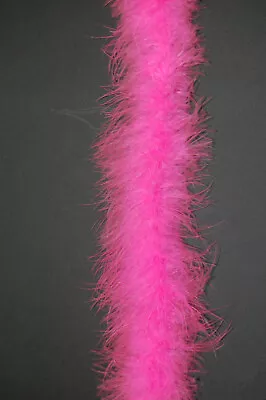 THIN MARABOU FEATHER BOA - Shocking Pink 2 Yards 15 Grams Bridal/Costume/Craft • $13.49