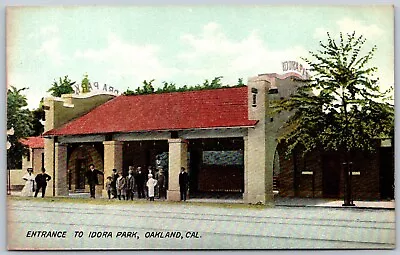 Postcard CA Oakland California Entrance To Idora Amusement Park CA06 • $4.99