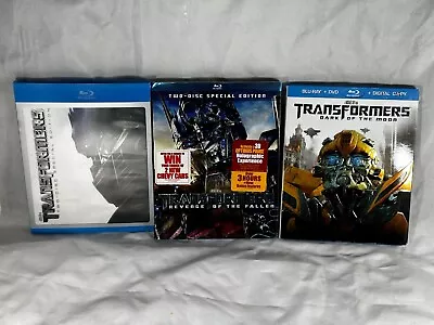  Transformers Trilogy Blu-ray Collection - Action-Packed Robot Adventure Bundle! • $15