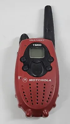 One Motorola Talkabout T5200 Two Way Radio Walkie Talkie Tested 22 Chanels B2.4 • $14