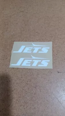 New York Jets (white) THROWBACK  MINI SIZE FOOTBALL HELMET DECALS 20 Mils • $10.50