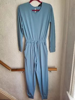 Missguided Jumpsuit Pastel Blue Size 8 Uk Vgc #b5 • £6.99