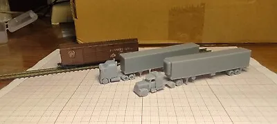 $21 • Buy Z Scale Train Miniature New Semi Truck And 53ft Trailer