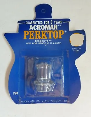 NOS New Percolator Bulb For 3/4” Opening - West Bend Models 5-8 Cup + Others • $9.99