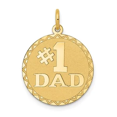 Real 14kt Yellow Gold #1 DAD Charm • $150