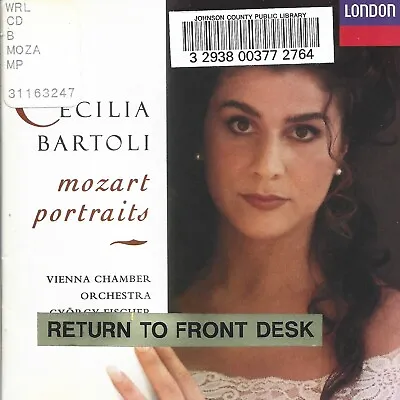 Mozart Portraits By Cecilia Bartoli (Cd 1994) [Ex-Library] • $3