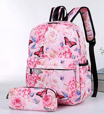 £10.89 • Buy Kids School Shoulder Bags KBB Ladies Printed Backpack Matching Pencil Case A