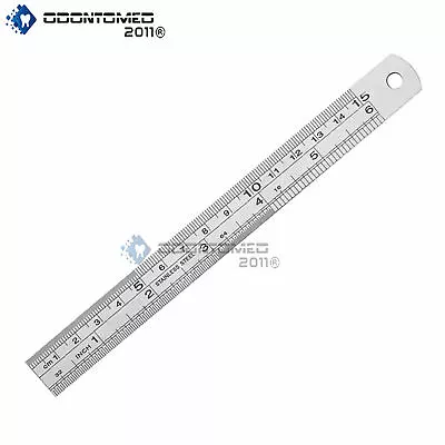 6  Stainless Steel Machinist Ruler Scale SAE & METRIC • $7.05