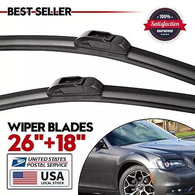 Set 26 &18  Bracketless OEM Windshield Wiper Blades For Nissan Murano 2003-2006 • $12.99