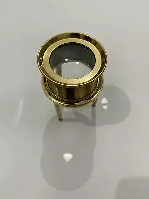 Brass Marine Navigation Magnifying Glass Paper Weight Magnifier 2  Inch • $13.50