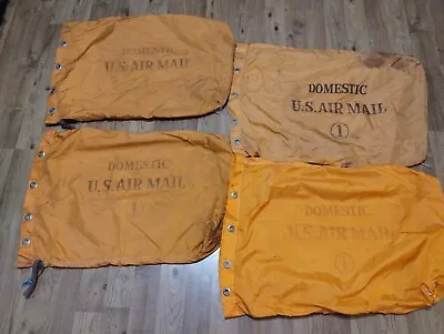 VINTAGE DOMESTIC AIR MAIL US Mail BAGS  Postal Worker  MAILMAN 4x BAGS • $85