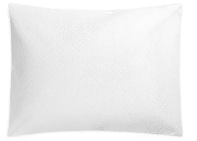 Matouk Selah White Basketweave (1) Boudoir Sham 100% Cotton  12  X 16  New • $25.99