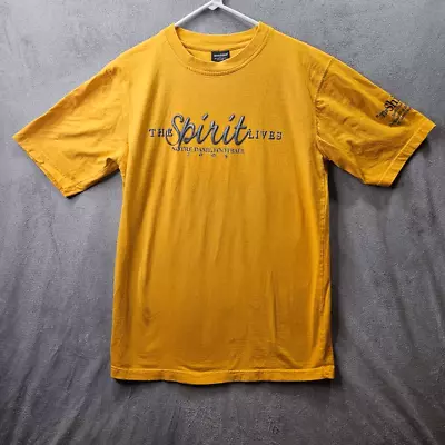 Vtg Notre Dame Shirt Mens Sz Medium Yellow The Spirit Lives Football Tee • $6