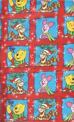 Vintage! Disneys  Christmas With Pooh And Friends  Btfq - 18 X22  • $4.95