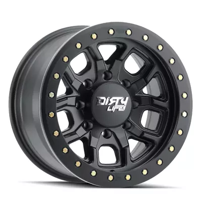 20  Dirty Life DT-1 20x9 Matte Black W Simulated Ring 6x135 Wheel 12mm Truck Rim • $458.99