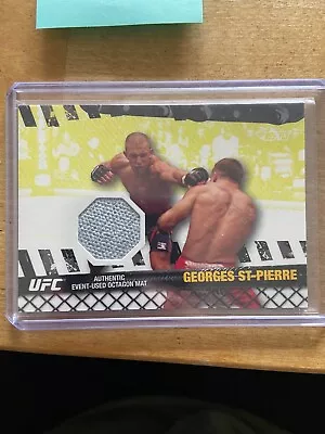 2010 Topps UFC Series 4 Georges St. Pierre Fight Mat Relic FM-GSP • $19.99