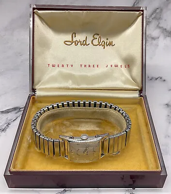 Vintage Lord Elgin 23 Jewel 718 - 14k Gold Filled Men's Watch - Not Running • $79.99