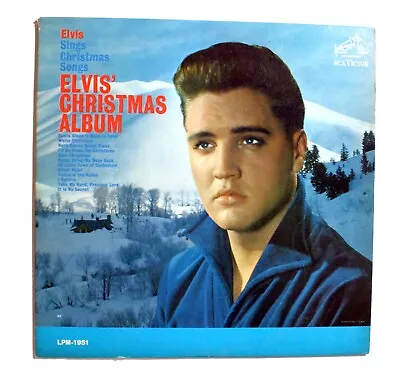 Elvis Presley Sings Christmas Songs Elvis' Christmas Album LP Record • $9.50