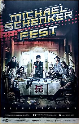 MICHAEL SCHENKER FEST Resurrection Ltd Ed RARE Tour Poster! SCORPIONS UFO Metal • $29.99
