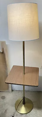 Vintage Leviton Floor Lamp Side Table Vintage Mid Century Modern 55” Tall • $250