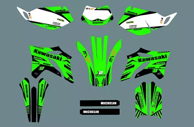 $72.67 • Buy GRAPHICS DECALS STICKERS FULL KIT Kit For Kawasaki KLX250 2004-2007 2005 2006 