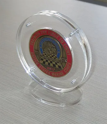 1.75  ONLY - Military Challenge Coin Display Holder Case Stand • $12.95