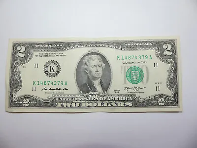 3 US 2 Dollar Bills Notes • £14