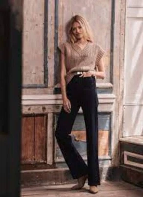 £34.99 • Buy BNWOT/label Mint Velvet Dark Indigo Wide Jeans, Size 12 Regular