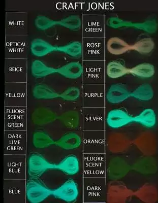 £7.50 • Buy 1000m Glow In The Dark Thread - Embroidery Or Sewing - Different Colors