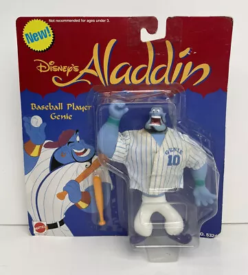 Vintage Mattel Disney Aladdin Baseball Player Genie Action Figure • $19.96