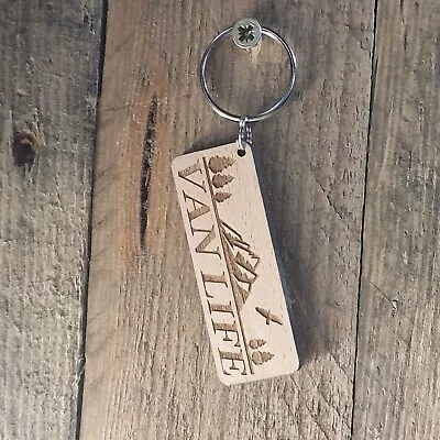 Van Life Keyring Campervan Accessory Camping Gift Camper Life Backpack Tag • £4.99