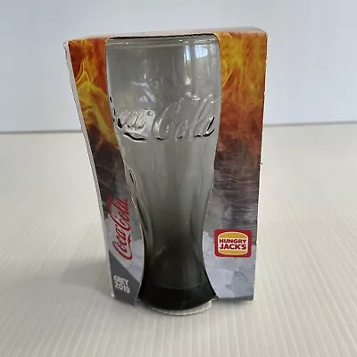 Hungry Jacks Coca Cola Grey Glass 2019 Ice Meets Flame Series Brand New In Box • $19.50