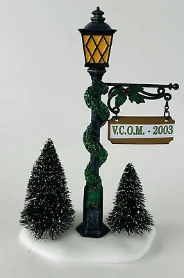 Department 56 Christmas Village Lamppost And Sign #52940 Village Accessory • $25