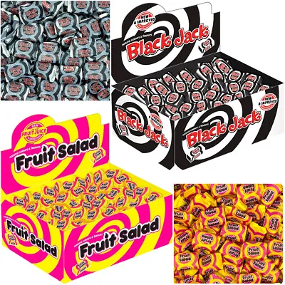 Barratt FRUIT SALAD Or BLACK JACK Wrapped Sweets Retro Chews Candy Party Vintage • £2.99