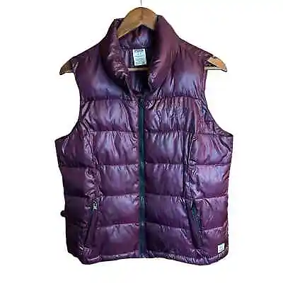 Victoria's Secret PINK Burgundy Puffer Vest Size Medium • $35