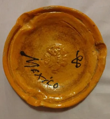 Mexican Pottery Vintage Ash Tray Hand Made Clay Terracotta Mexico • $8.99