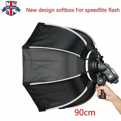 UK New Design 90cm Portable Octagon Umbrella Softbox For All Speedliter Flash • £41.99