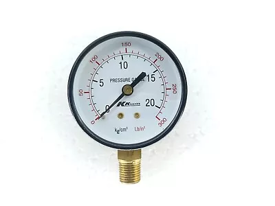 Kk Gauges 62mm Pressure Gauge Range 0 To 300 Lb/ In2/ 0 To 20 Kg/cm2 • $99